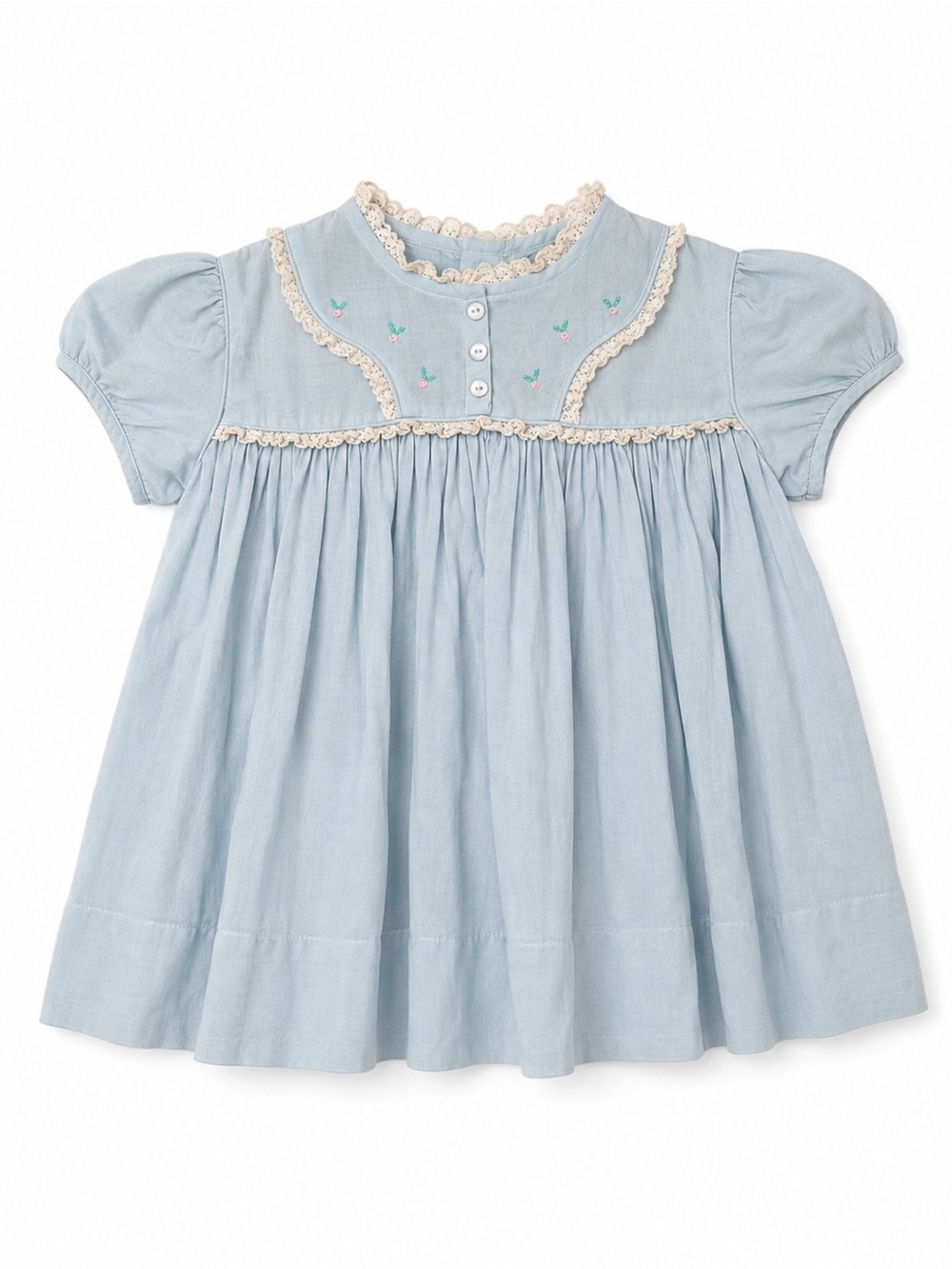 Nanette Originals Vintage 1950s - 1960s Baby Blue Babe Frock Dress
